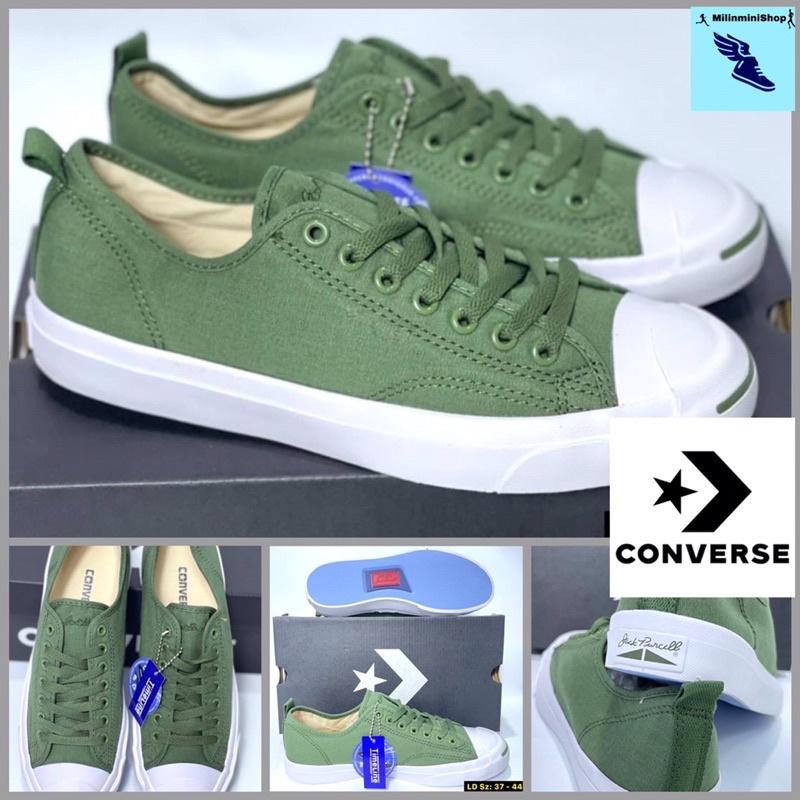 รองเท้าผ้าใบ Converse Jack Purcell สีเขียว