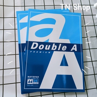 สมุดรายงาน A4 80แกรม (25แผ่น) เส้น2หน้า Double A