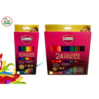สีไม้มาสเตอร์อาร์ต (Master Art) รุ่น Premium Grade สีไม้ ดินสอสี แบบ 12|24 สี แถมฟรี กบเหลาดินสอ