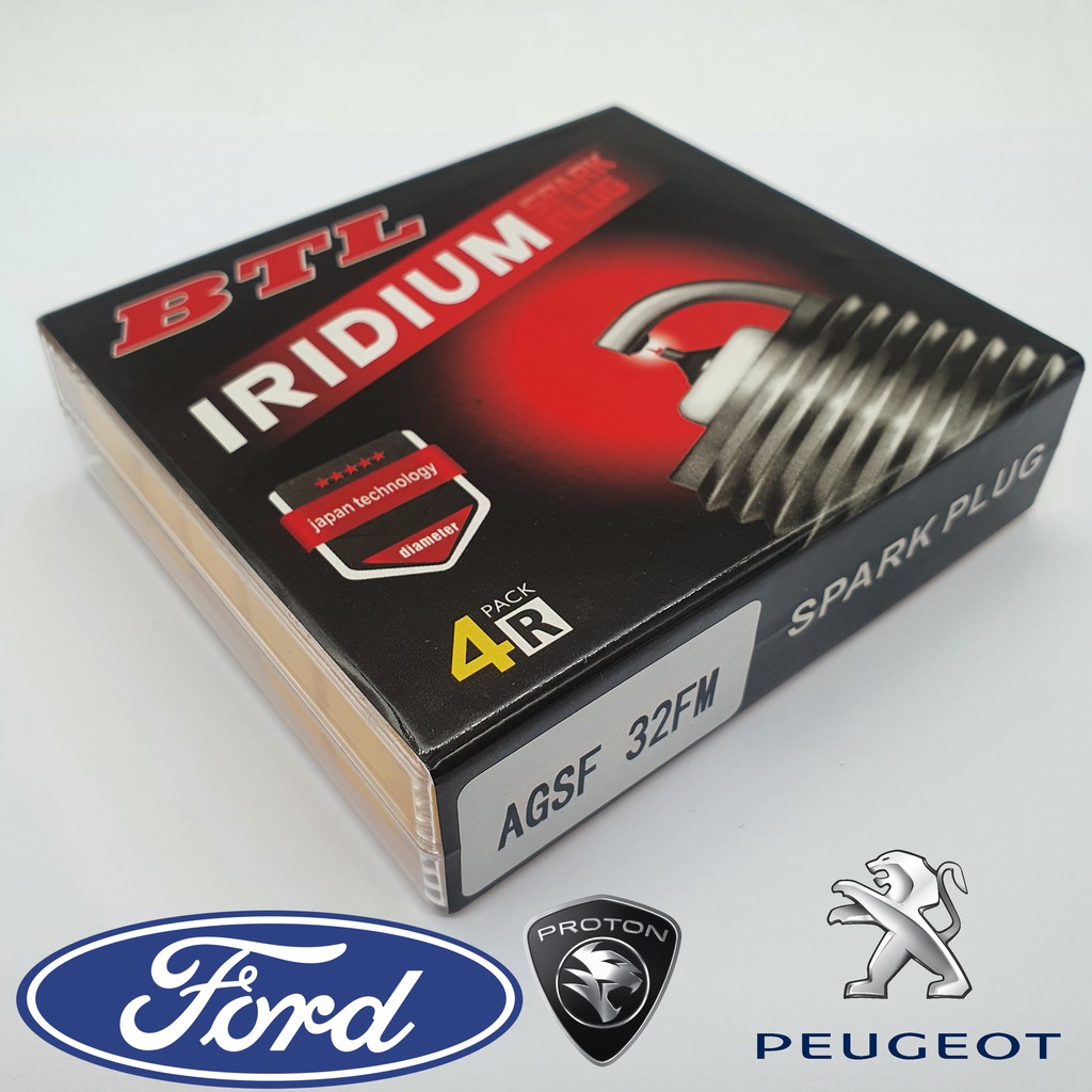 AGSF32FM หัวเทียน BTL เขี้ยว IRIDIUM อิริเดี้ยม ตรงรุ่น SP-432 DENSO IT20 สำหรับรถ ฟอร์ดโฟกัส FORD (Focus 1.8 2.0 ปี06)