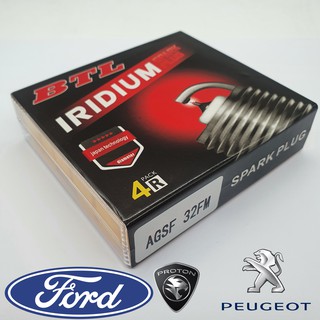 AGSF32FM หัวเทียน BTL เขี้ยว IRIDIUM อิริเดี้ยม ตรงรุ่น SP-432 DENSO IT20 สำหรับรถ ฟอร์ดโฟกัส FORD (Focus 1.8 2.0 ปี06)