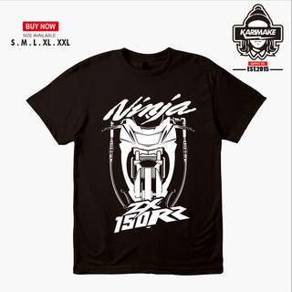 เสื้อยืดผ้าฝ้ายพิมพ์ลายแฟชั่น เสื้อยืด พิมพ์ลาย Kawasaki Ninja 150RR Racing ออกแบบใหม่ สําหรับยานยนต์