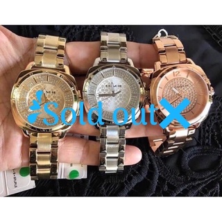 Coach 14501994  35 mm. Ladies Coach Boyfriend Small Gold Plated Watch สวยมากรับรอง พลาดรอบนี้รออีกนานน้าจ้า