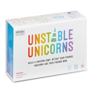 การ์ดเกม Unstable Unicorns Board Game บอร์ดเกม เกมโค่นอำนาจ ฉบับภาษาอังกฤษ