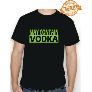 คอลูกเรือเสื้อยืดผ้าฝ้าย พิมพ์ลาย May Conn VODKA สุดฮา เหมาะกับปาร์ตี้คริสต์มาส ผับ วันหยุด S-X LCbicn55NKpkee95S-5XL