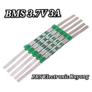 BMS 3.7V 3A 18650 บอร์ดควบคุมการชาร์จแบตเตอรี่ลิเธียม 2ชิ้น