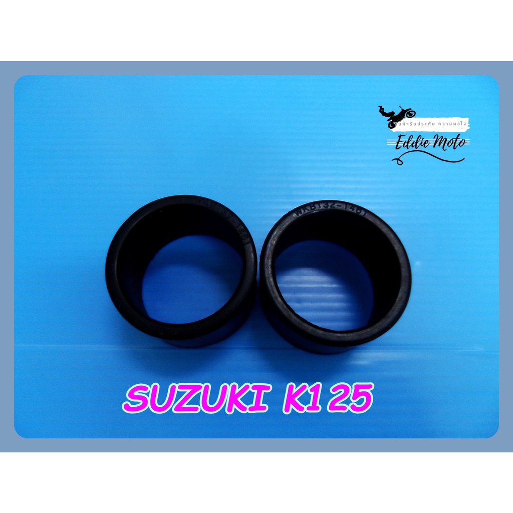 EXHAUST HEADER RUBBER "BLACK" SET Fit For SUZUKI K125 (2 PCS.) // ยางคอท่อไอเสีย