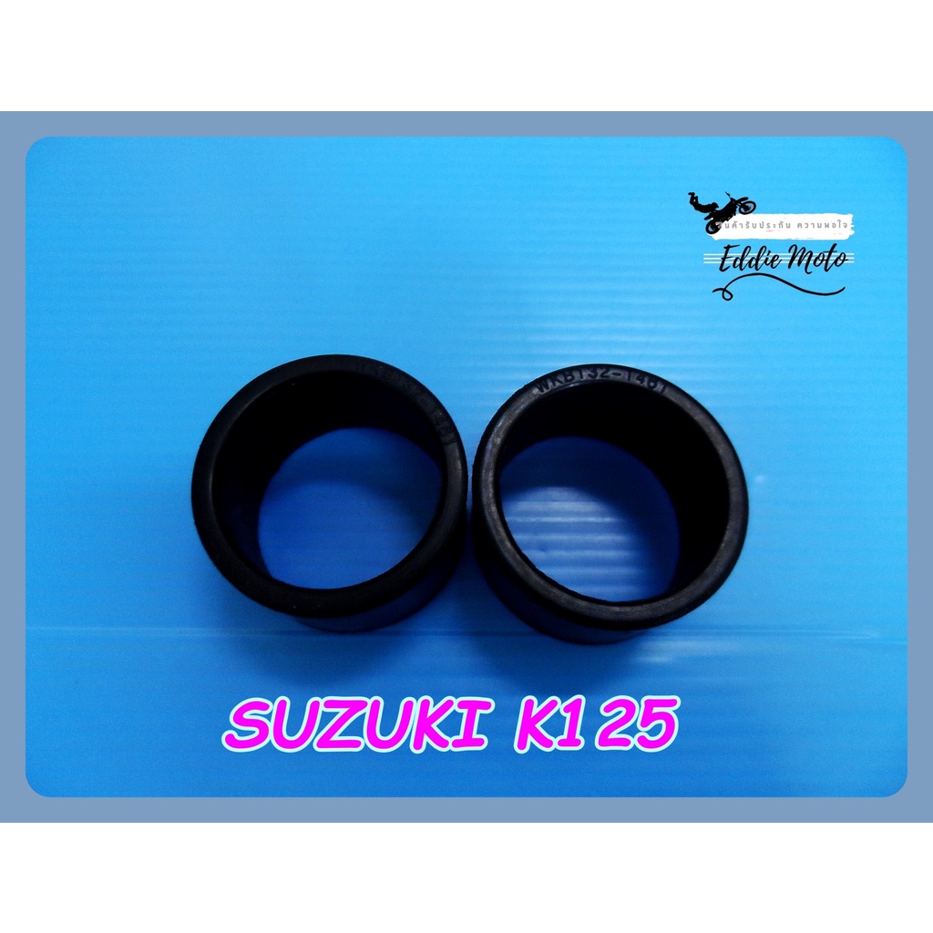 SUZUKI K125 -- EXHAUST HEADER RUBBER "BLACK" SET (2 PCS.) // ยางคอท่อไอเสีย