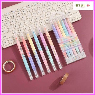 ปากกาเน้นข้อความสีพาสเทล 2 หัว(12 สี) ไฮไลท์พาสเทล CHoSCH รุ่น CS-H753 (Pastel Hilighters)