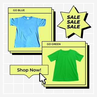 Go Blue Go Green with LerLer พร้อมส่ง เสื้อยืดคอกลม ผ้านิ่มใส่สบาย มีเก็บเงินปลายทาง