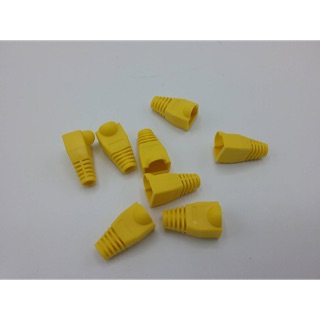 ปลั๊กบูทส์ Plug Boot ปลอกสวม RJ45 สีเหลือง