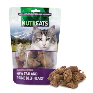 NUTREATS BEEF HEART นูทรีทส์ หัวใจวัวฟรีซดราย ขนมแมวพรีเมี่ยมเพื่อสุขภาพ ช่วยขัดฟัน บำรุงข้อ (50g)