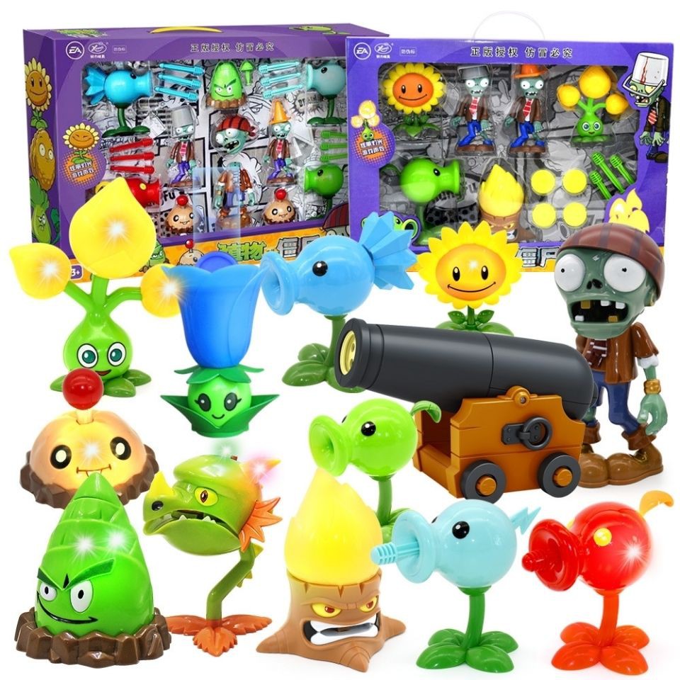 Kitchen Tableware Storage Boxgenuine Plants Vs Zombies Sound And Light Toy Potato Landmine Can Launch Torch Stump Set G Shopee Thailand