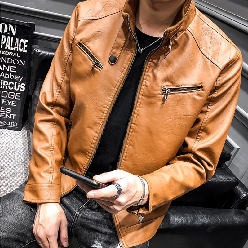 Casual Jacket With Stand Collar Autumn Style For Men