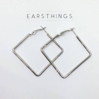 Square hoop earring