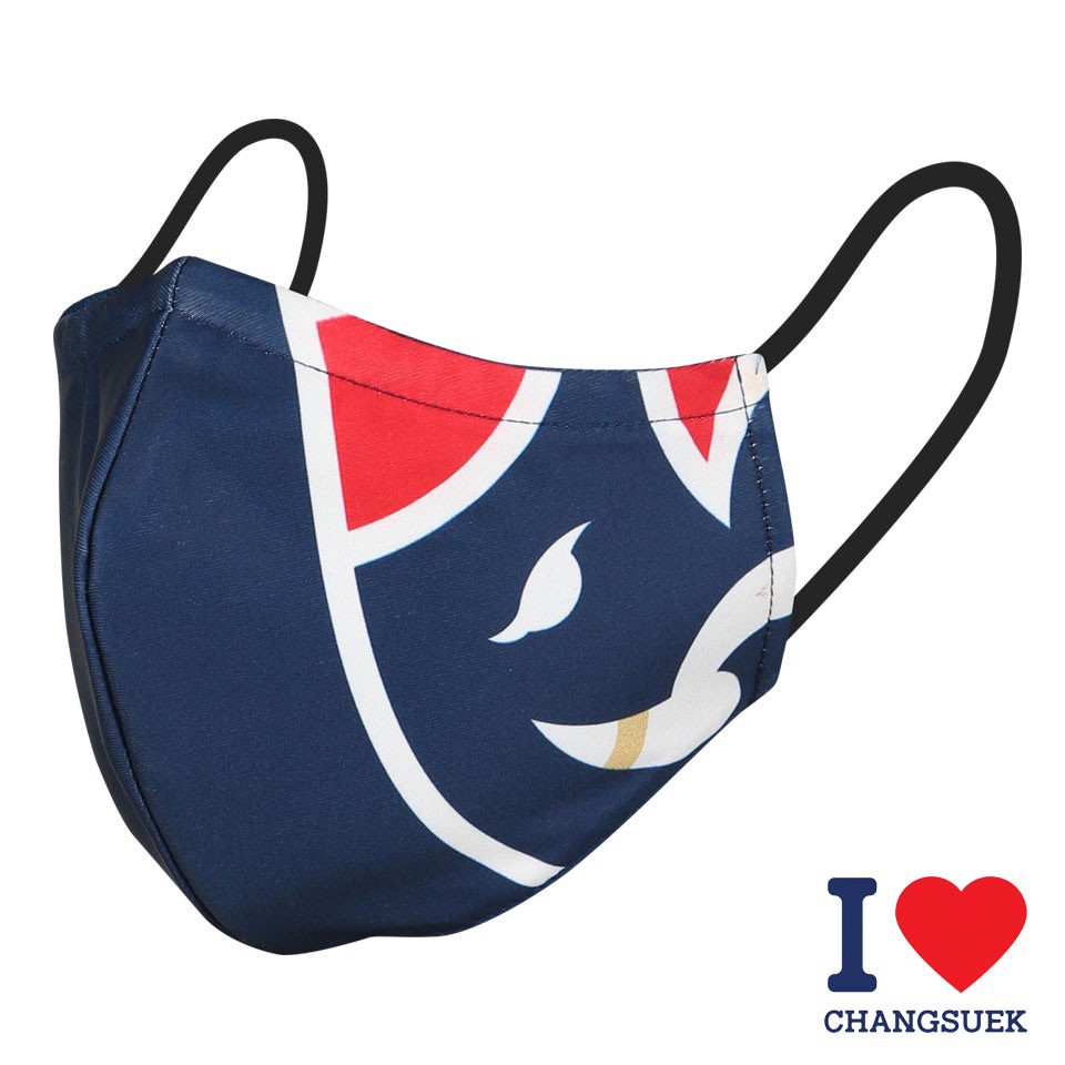 WARRIX หน้ากากผ้ากันฝุ่น ทีมชาติไทย ช้างศึก สีน้ำเงิน-แดง WS-202MKACH01-BR