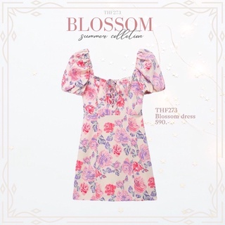 THF273 Blossom dress มินิเดรสลายดอก