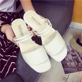 รองเท้า square Toe sandals