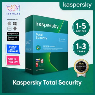 Kaspersky Total Security 2022 Antivirus - ORIGINAL - ซอฟต์แวร์ป้องกันความปลอดภัย