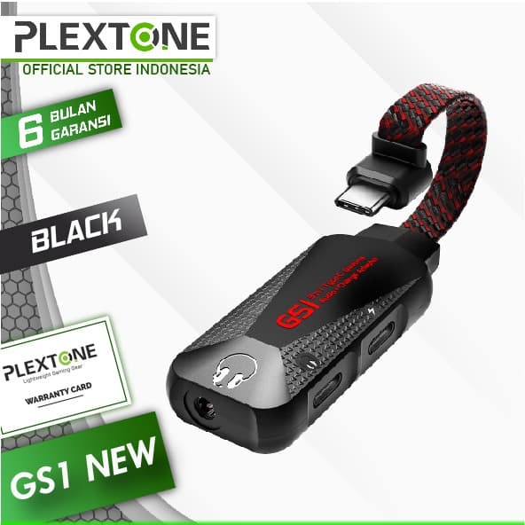 การ์ดเสียง Plextone GS1 TYPE C เป็น 3.5MM VIRTUAL 7.1 CH AUDIO CONVERTER