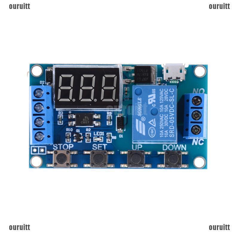 【Ready】Display Module Trigger On/Off Switch Relay Delay 5-30V Cycle LED ...