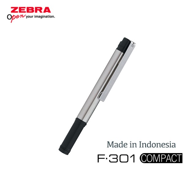 ปากกา ZEBRA Mini F-301 ปากกาลูกลื่นบาร์เรลสแตนเลสขนาด 0.7 มม. ในรูปทรงขนาดกะทัดรัด
