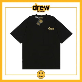 เสื้อยืดแขนสั้น ผ้าฝ้าย ทรงหลวม พิมพ์ลายตัวอักษร Drew smiley Justin Bieber แฟชั่นสําหรับผู้ชาย และผู้หญิงS-5XL