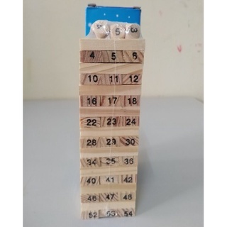 เกมส์คอนโดไม้ เกมจังก้าไม้ตึงถล่ม ของเล่นไม้ (Jenga)