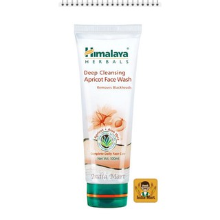 ครีมล้างหน้าแอปริคอท หิมาลายา - ป้องกันการเกิดของสิวหัวดำ (100 มล)  Deep Cleansing Apricot Face Wash