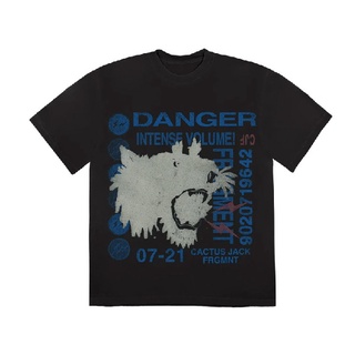 Travis Scott Cactus Jack x Fragment Danger Tee (WASHED BLACK)