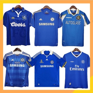 เสื้อกีฬาแขนสั้น ลายทีมชาติฟุตบอล Chelsea สไตล์เรโทร