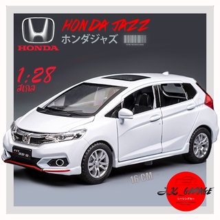 jk_garage 🚗🇯🇵โมเดลรถเหล็ก Honda Jazz GK 1:28 โมเดลรถยนต์ 1/28 รถโมเดลเหล็ก รถเหล็กโมเดล โมเดลรถ ของขวัญ แฟ