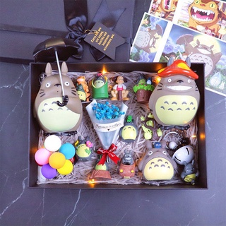 โมเดล⌵ Hayao miyazaki Totoro ของขวัญวันเกิดสร้างสรรค์สำหรับเพื่อนชายและหญิงเด็กสาวประหลาดใจ girlish Heart Set ของขวัญ