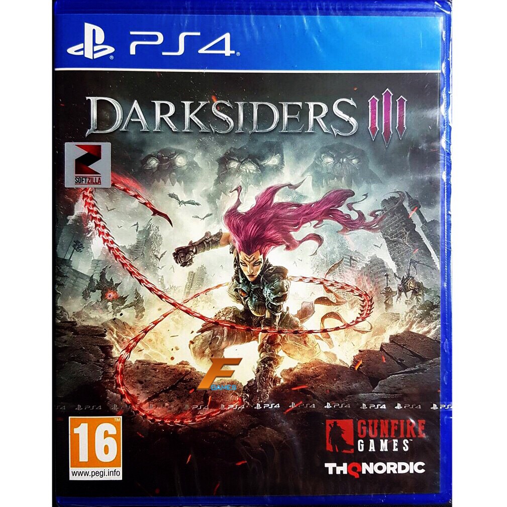 PS4 Darksiders III ( Zone2/EU )(English) แผ่นเกม ของแท้ มือ1 มือหนึ่ง ของใหม่ ในซีล แผ่นเกมส์