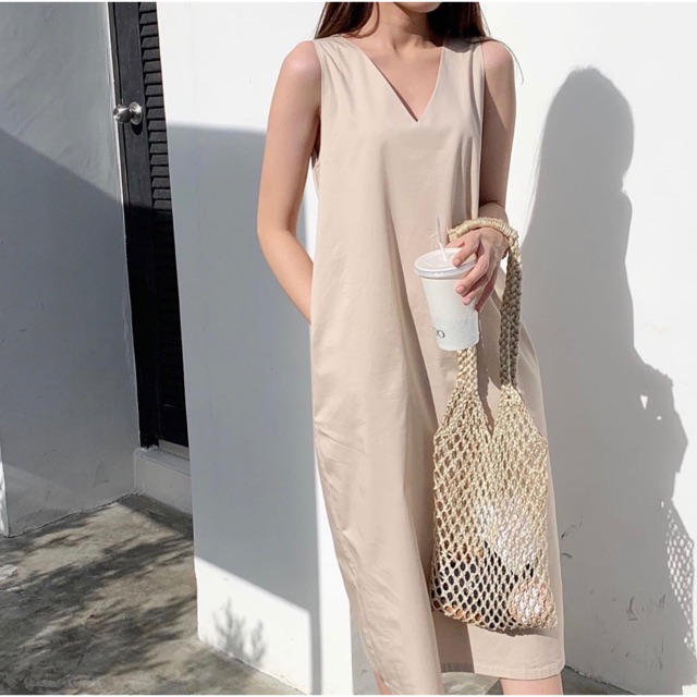 Anshin.official Cozy collection Beige dress