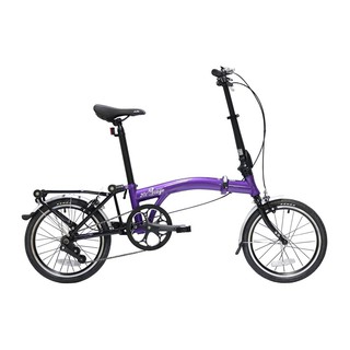 จักรยานพับ จักรยานพับ LA NEO STAGE 201 สีม่วง จักรยาน กีฬาและฟิตเนส FOLDING BIKE LA NEO STAGE 201 PURPLE