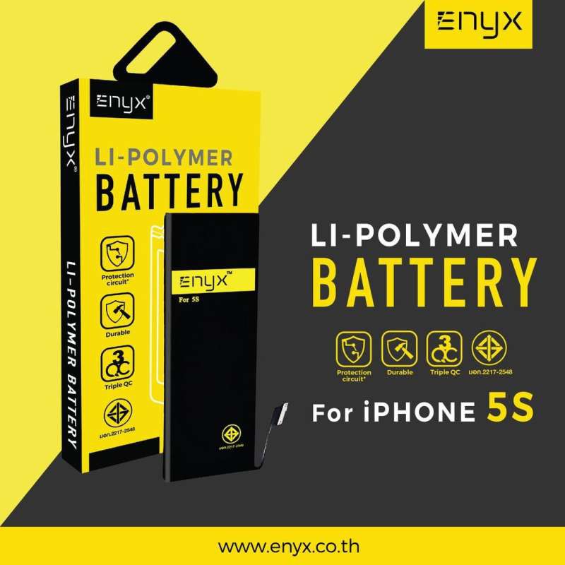 Enyx  แบตเตอรี่  I-Phone 5s ความจุ 1560 mAh  **ของแท้ รับประกัน 6 เดือน**
