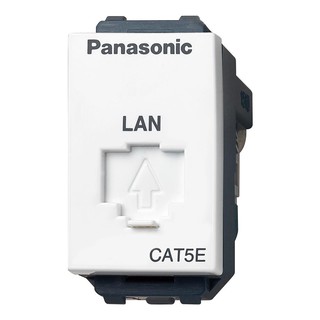 เต้ารับคอมพิวเตอร์ PANASONIC CAT5E WEGN 2488 สีขาว COMPUTER SOCKET PANASONIC CAT5E WEGN 24888 WHITE