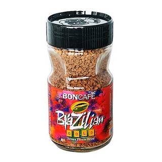 ﻿BONCAFE Brazilian Gold Instant Coffee บอนคาเฟ่ บราซิลเลี่ยน โกลด์ กาแฟสำเร็จรูปจากอราบิก้า 100% 100g.