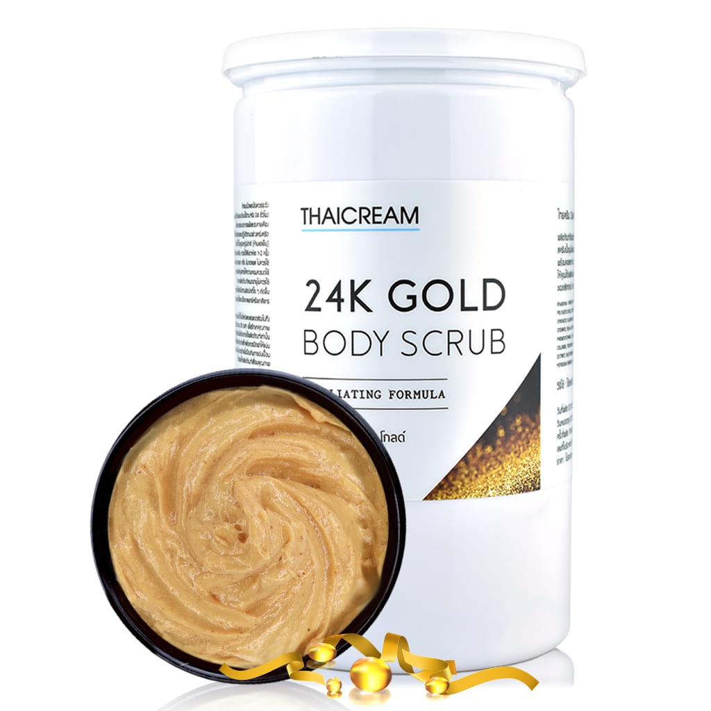 ไทยครีม 1 กิโล สครับทอง  คอลลาเจน สครับขัดผิว สครับผิว Thaicream 24k Gold Body Scrub ครีมขัดผิว