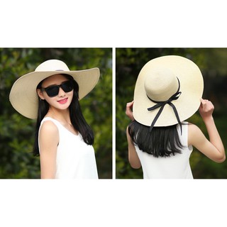 [พร้อมส่ง] หมวกปีกกว้าง ไร้ขอบ  BRITISH WENDY WIDE RIM HAT