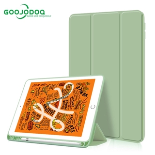 ราคาGOOJODOQ เคสแท็บเล็ต พร้อมที่ใส่ปากกา สีพื้น สำหรับ iPad 10.2 Gen7 2019 Gen8 2020 Gen6 2018 iPad Air3 10.5 2019 Air4 10.9 2020 iPad 9.7 2017 iPad Pro 11 2018 2021 iPad Mini 5
