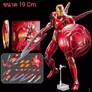 New!! โมเดล Ironman Mark 50 (L) งานแท้ลิขสิทธิ์ ZD Toys สูงประมาณ 19 Cm.  ขยับเปลี่ยนมือ Action ต่างๆได้