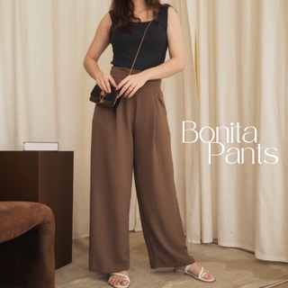 Shatamps - Bonita Pants กางเกงขายาว ผ้าพริ้วเด้งสวย กางเกงเอวสูง