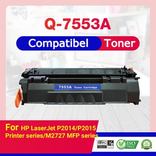 CFSHOP TONER 7553A/Q7553A/53A/7553/HP 53A/HP 49A For Printer HP LaserJet P2014/P2015 /M2727 MFP