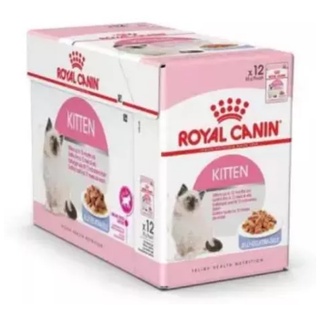 Royal Canin Kitten Pouch Jelly โรยัลคานิน สำหรับลูกแมวอายุ 4-12เดือน (เยลลี่) ขนาด 85g x12ซอง