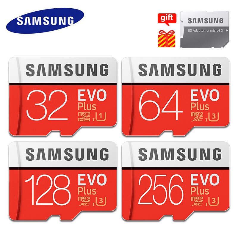 การ์ดหน่วยความจํา Samsung Micro SD 32GB 64GB 128GB 256GB Class 10 Micro SD Cards 512GB SDXC EVO TF Micro flash card
