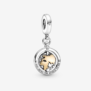 ◆ↂLR PAN Scarecrow Charm Sterling Silver Beads Love Key Lock Hollow Love Star Bell Pendant Charm Women’s Jewelry Making