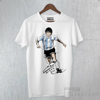 เสื้อยืดวินเทจเสื้อยืด คอกลม พิมพ์ลาย MARADONA Diego Armando Legend d10s Football Argentina xs-3xl ของขวัญวันเกิด สําหรั