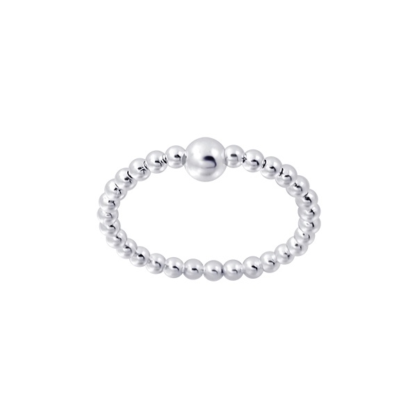 [พร้อมส่ง] Beaded ball ring silver with big ball design แหวนเงินแท้ 925 เม็ดบอล ใส่แล้วไม่แพ้ Silver Thai